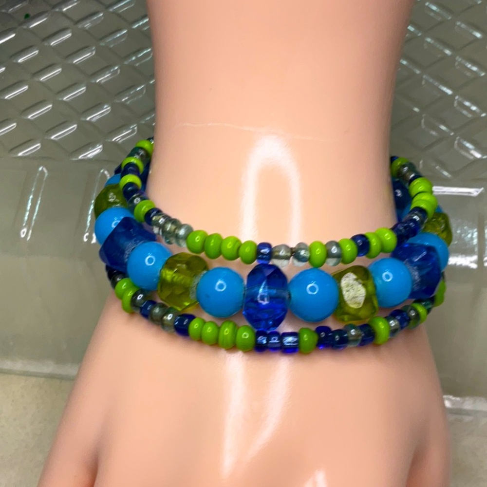 5/$25 - Boho Style Acrylic Wrap Bracelet